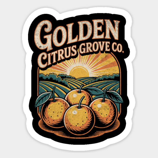 Golden Harvest Nostalgia Sticker by Designed By Marty