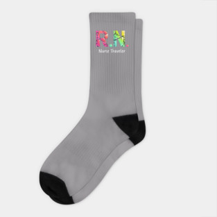RN Nurse Traveler Socks