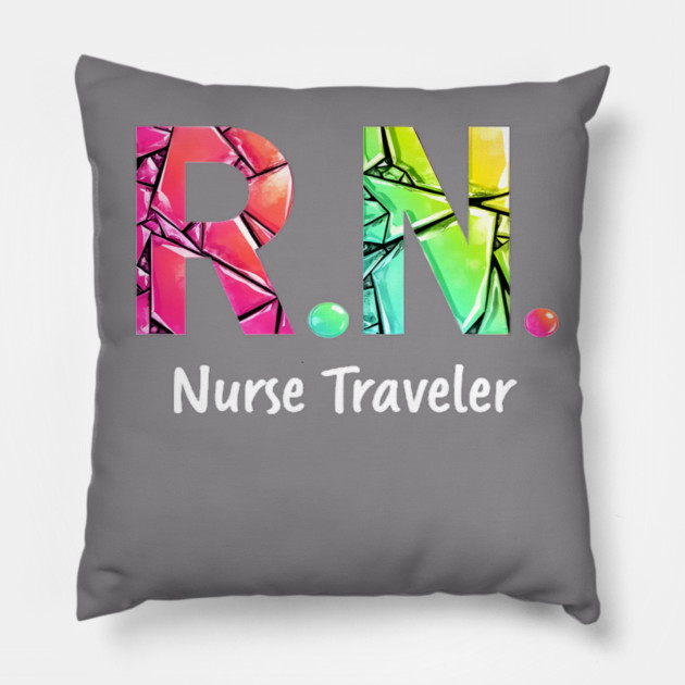 RN Nurse Traveler Pillow by dr_creative_designs