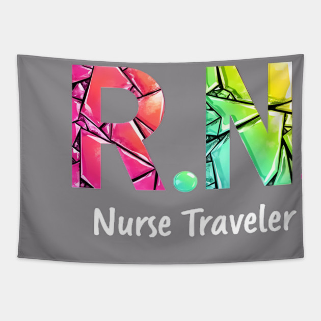 RN Nurse Traveler Tapestry by dr_creative_designs