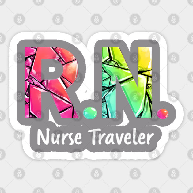 RN Nurse Traveler Sticker by dr_creative_designs