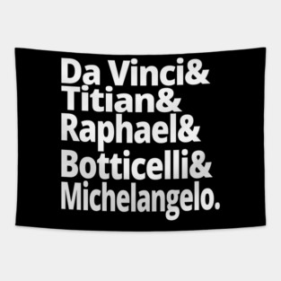 Renaissance Masters Classic Art Illustration for Art Lovers Tapestry