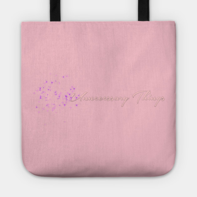 Unnecessary Things - Cursive Tote by Lou Johnson