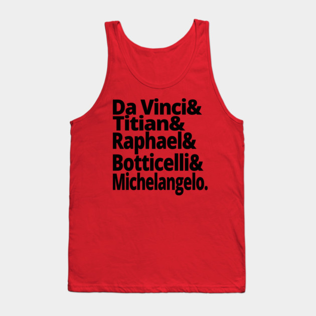 Renaissance Masters Classic Art Illustration for Art Lovers Tank Top by Yesteeyear