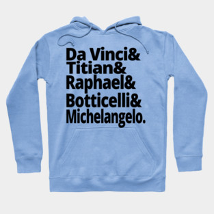 Renaissance Masters Classic Art Illustration for Art Lovers Hoodie