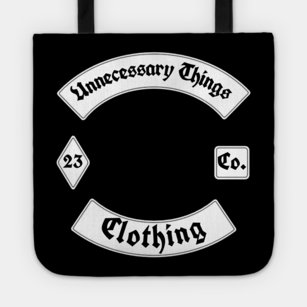 Unnecessary Things - Biker Style Tote by Lou Johnson