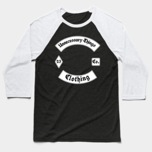 Unnecessary Things - Biker Style Baseball T-Shirt