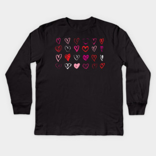 Many Hearts Kids Long Sleeve T-Shirt