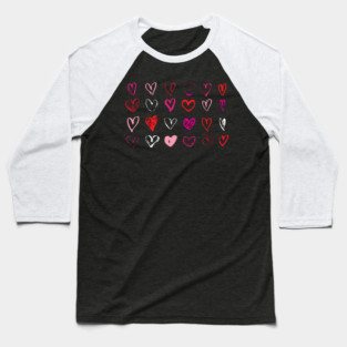 Many Hearts Baseball T-Shirt