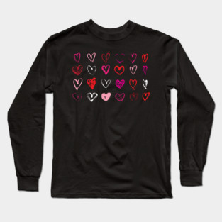 Many Hearts Long Sleeve T-Shirt