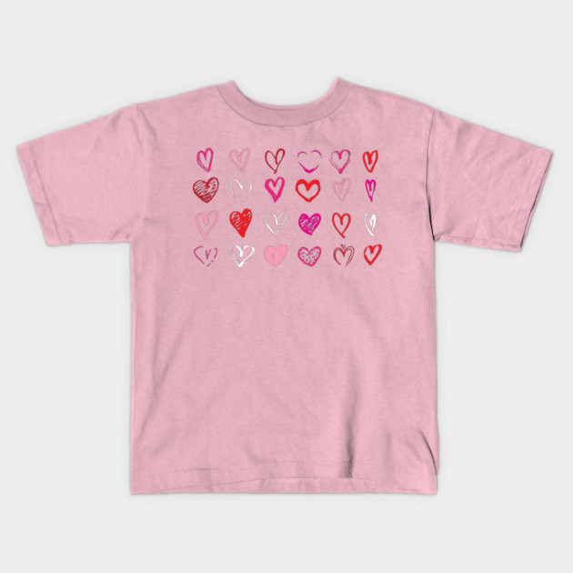 Many Hearts Kids T-Shirt by Laura Contarino