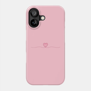 Line Art Heart Phone Case
