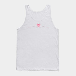 Line Art Heart Tank Top