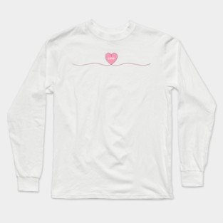 Line Art Heart Long Sleeve T-Shirt