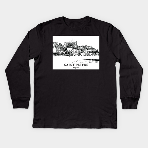 Saint Peters – England Kids Long Sleeve T-Shirt by Lakeric