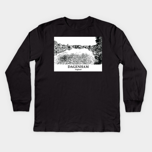 Dagenham – England Kids Long Sleeve T-Shirt by Lakeric
