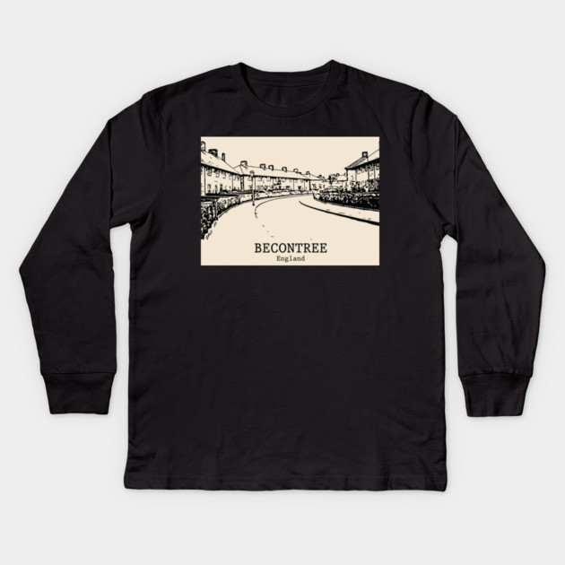 Becontree – England Kids Long Sleeve T-Shirt by Lakeric