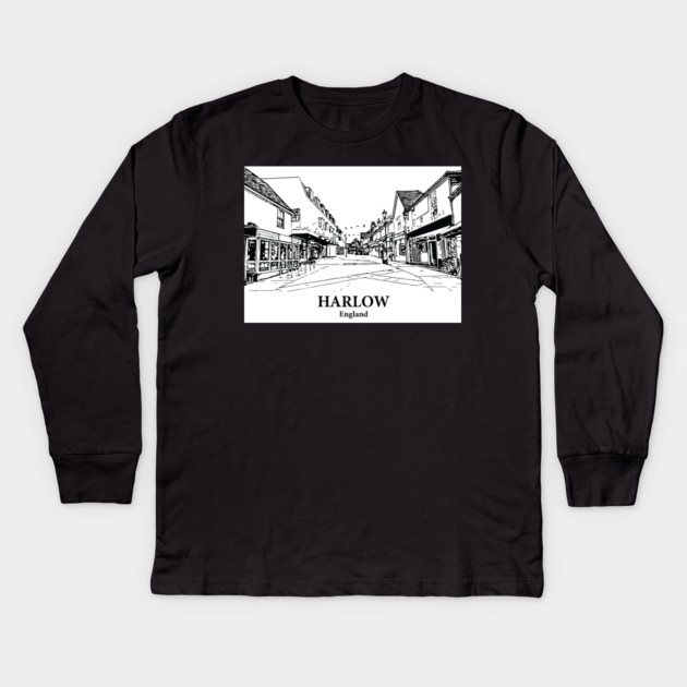 Harlow – England Kids Long Sleeve T-Shirt by Lakeric