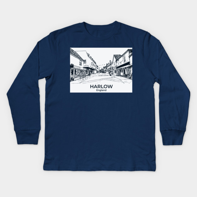 Harlow – England Kids Long Sleeve T-Shirt by Lakeric