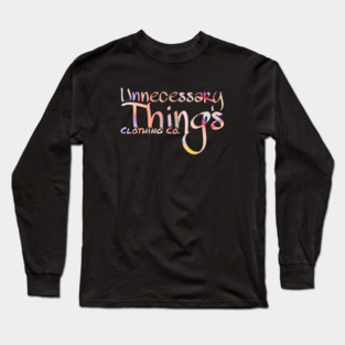 Unnecessary Things - Graffiti Style Long Sleeve T-Shirt