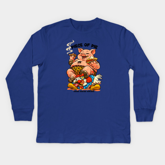 PIECE OF PIE Kids Long Sleeve T-Shirt by artslaves