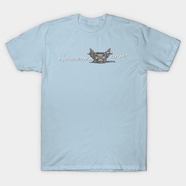 Unnecessary Things - Cursive II T-Shirt by Lou Johnson