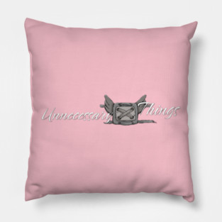 Unnecessary Things - Cursive II Pillow