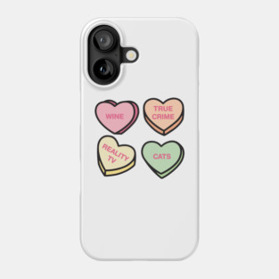 Conversation Hearts Phone Case