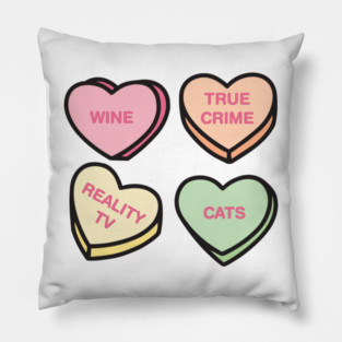 Conversation Hearts Pillow