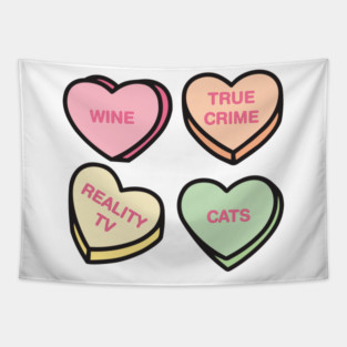 Conversation Hearts Tapestry