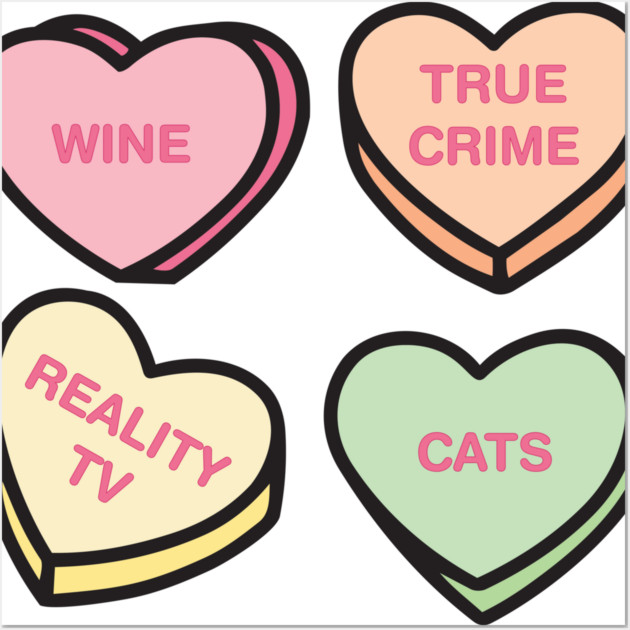 Conversation Hearts Wall Art by Laura Contarino