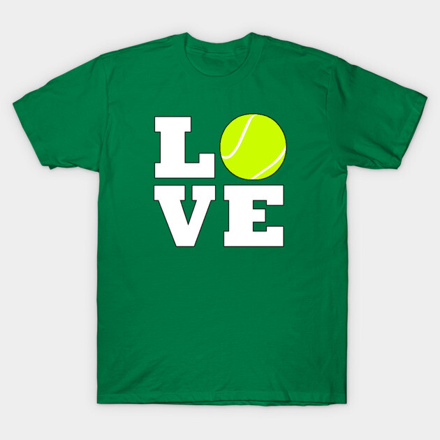 Tennis LOVE Tennis Player or Coach Sports Graphic Tennis T