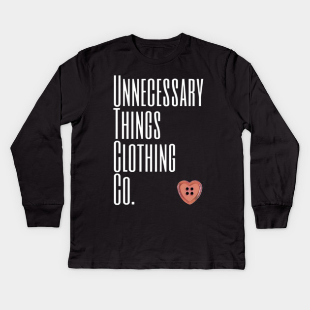 Unnecessary Things - Impact Kids Long Sleeve T-Shirt by Lou Johnson