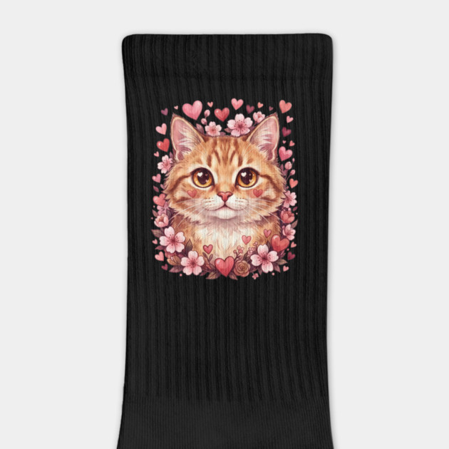 Valentine Cat by Creatifly Graphic Tees