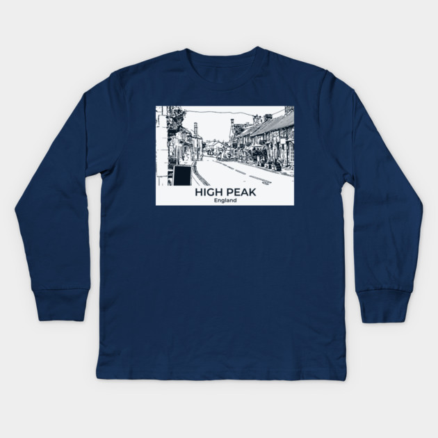 High Peak – England Kids Long Sleeve T-Shirt by Lakeric