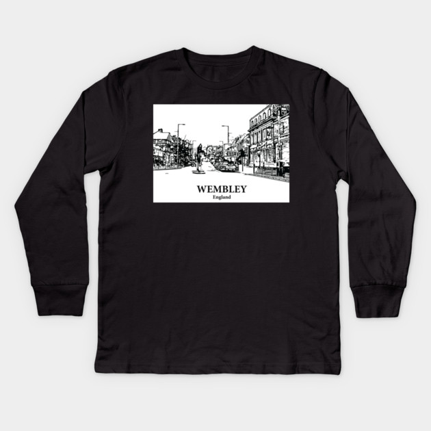 Wembley – England Kids Long Sleeve T-Shirt by Lakeric