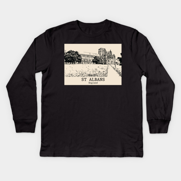 St Albans – England Kids Long Sleeve T-Shirt by Lakeric