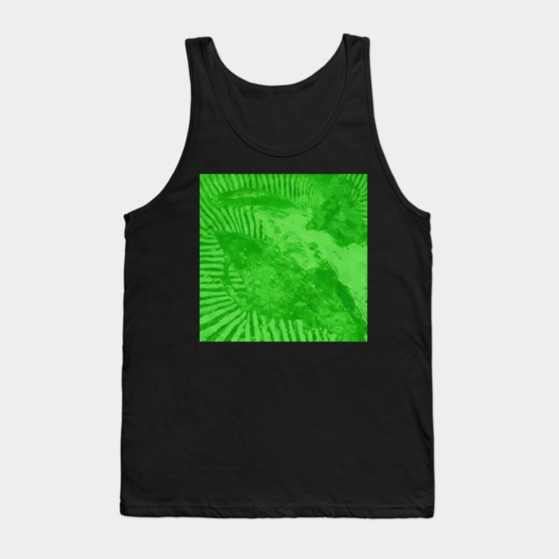 Vibrant Emerald Green Radiant Abstract Pulse Tank Top by DonWillisJrArt