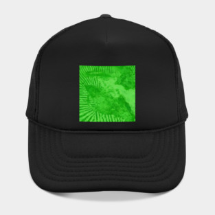 Vibrant Emerald Green Radiant Abstract Pulse Hat