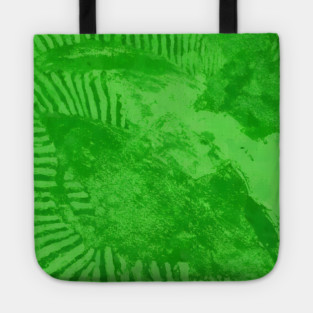 Vibrant Emerald Green Radiant Abstract Pulse Tote
