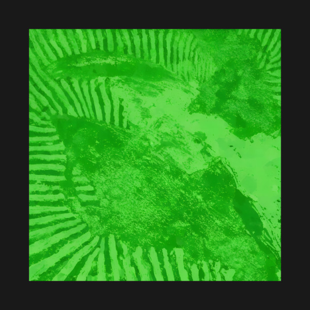 Vibrant Emerald Green Radiant Abstract Pulse by DonWillisJrArt