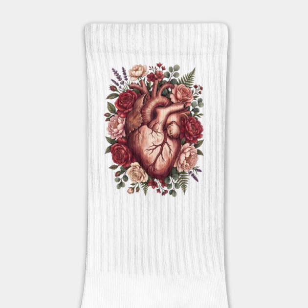 Flower Heart Valentine by Creatifly Graphic Tees
