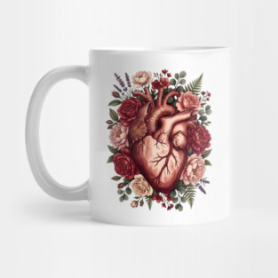 Flower Heart Valentine Mug