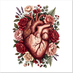 Flower Heart Valentine Posters and Art