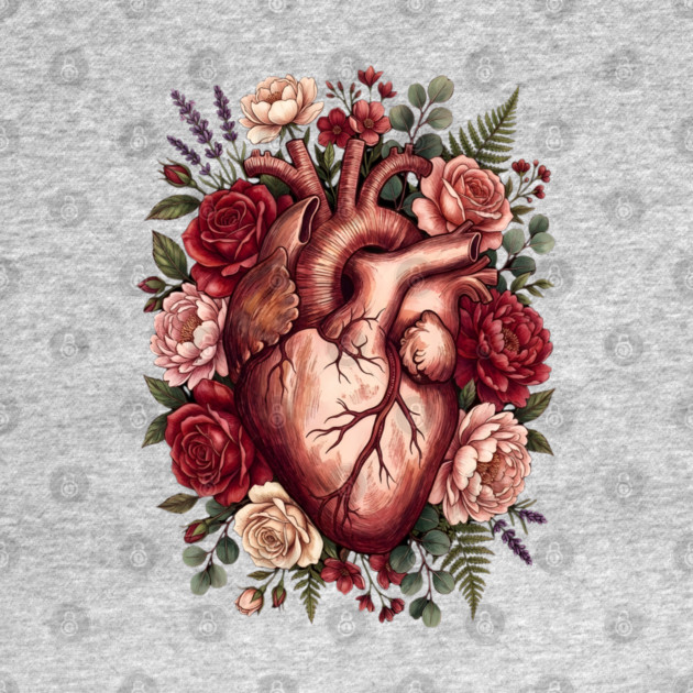 Flower Heart Valentine by Creatifly Graphic Tees