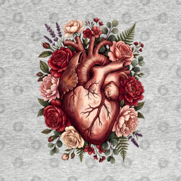 Flower Heart Valentine by Creatifly Graphic Tees