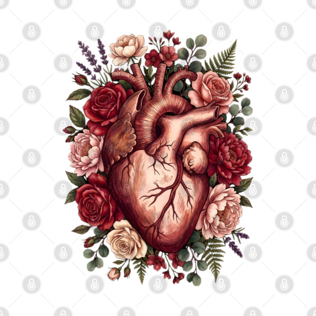 Flower Heart Valentine by Creatifly Graphic Tees