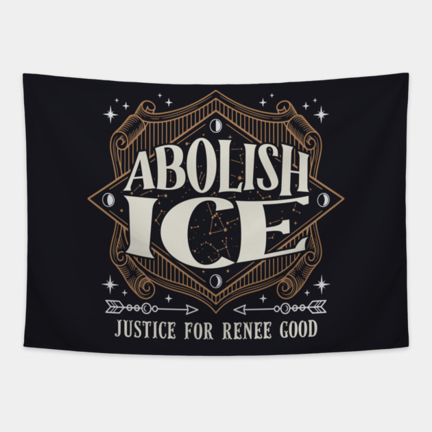 Abolish ICE Tapestry by Charles's Store 8