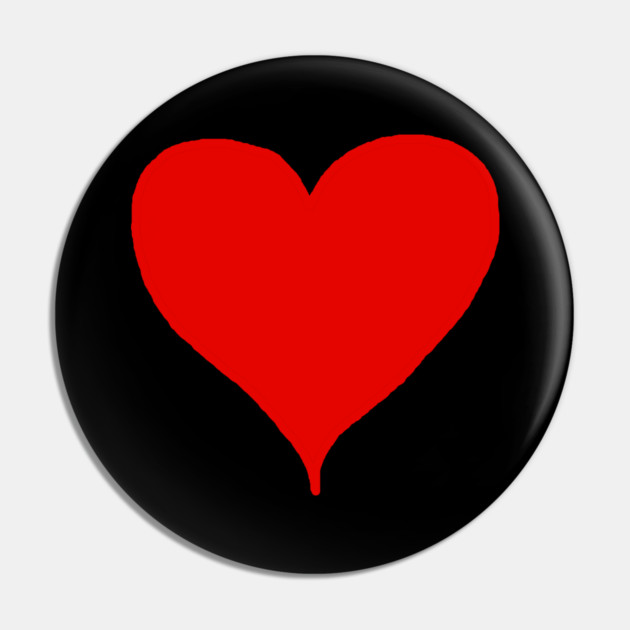 Red Heart Pin by Creatifly Graphic Tees
