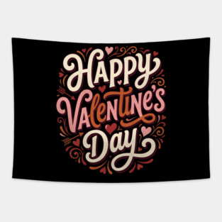 Happy Valentine's Day Tapestry
